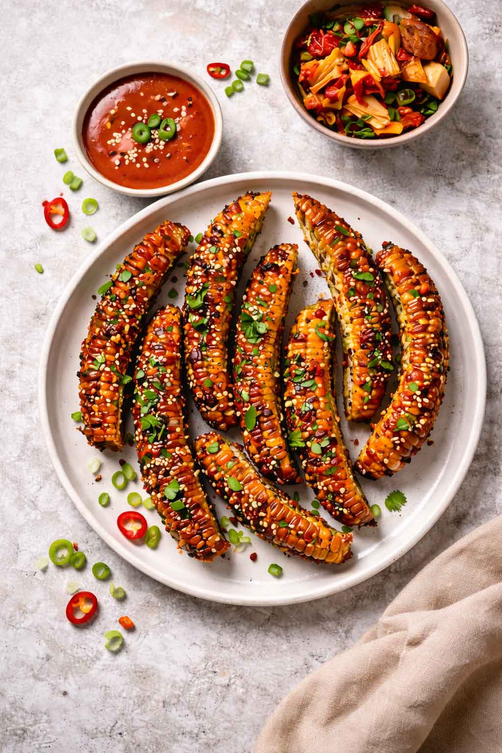 Korean Sticky Corn Ribbettes